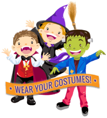 Halloween Candy Hunt costumes kid-friendly at the farm with animals 2024