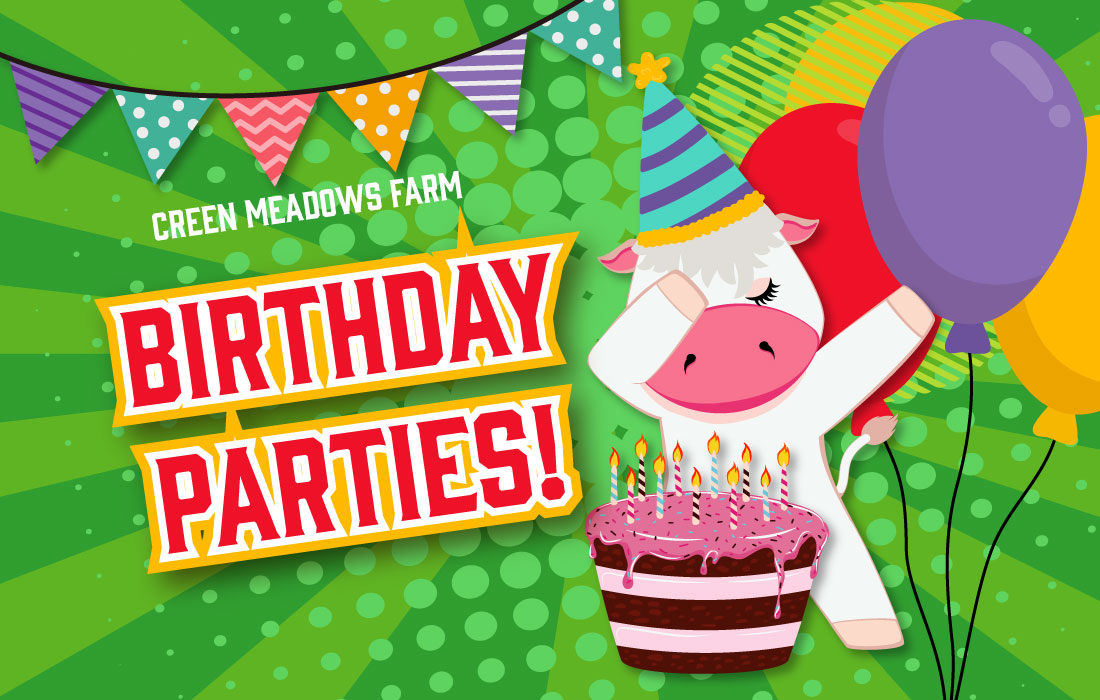 birthday parties at green meadows farm call for details